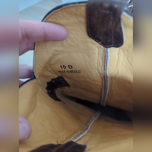 Men’s Iowa Cyclones State Gameday Cowboy Boots, NWT, Size 10D Leather Boots - Picture 7 of 10